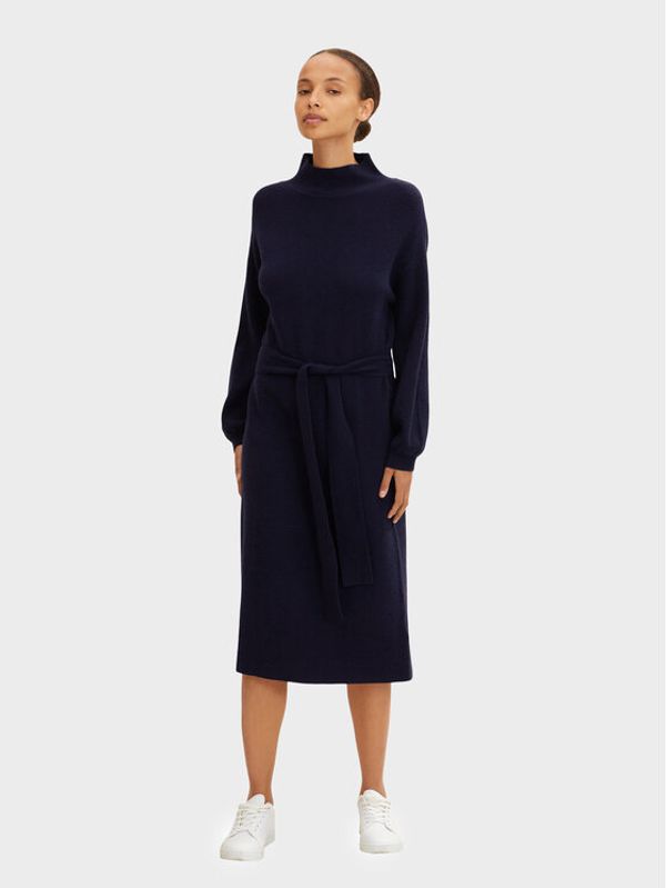 Tom Tailor Tom Tailor Плетена рокля 1032762 Тъмносин Regular Fit