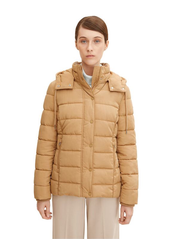 Tom Tailor Tom Tailor Пухено яке 1032480 Бежов Regular Fit