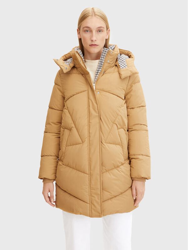 Tom Tailor Tom Tailor Пухено яке 1033560 Бежов Regular Fit