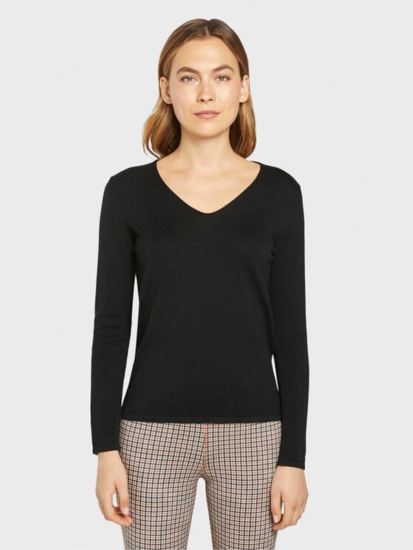 Tom Tailor Tom Tailor Пуловер 1012976 Черен Regular Fit