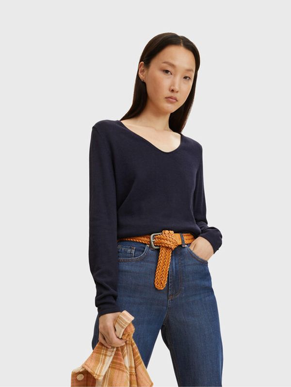 Tom Tailor Tom Tailor Пуловер 1012976 Тъмносин Regular Fit