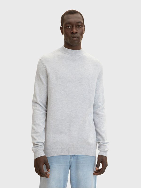 Tom Tailor Tom Tailor Пуловер 1032280 Сив Slim Fit