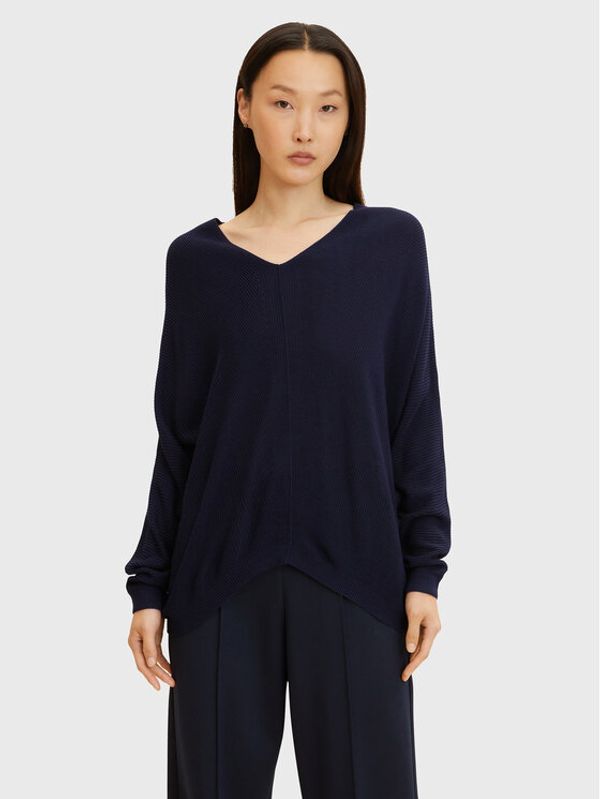 Tom Tailor Tom Tailor Пуловер 1032593 Тъмносин Relaxed Fit