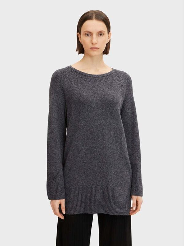 Tom Tailor Tom Tailor Пуловер 1032628 Сив Regular Fit