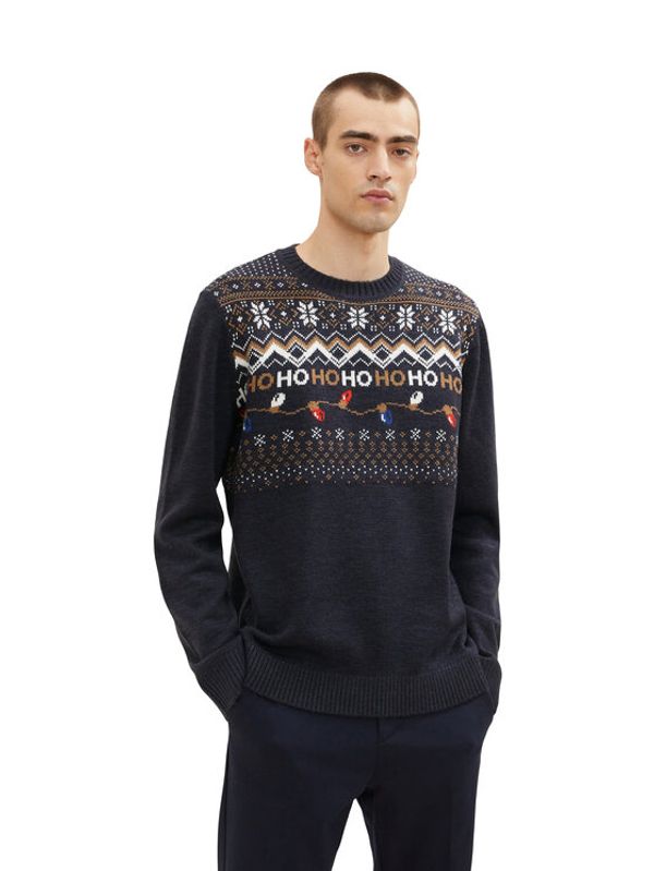 Tom Tailor Tom Tailor Пуловер 1034796 Тъмносин Regular Fit