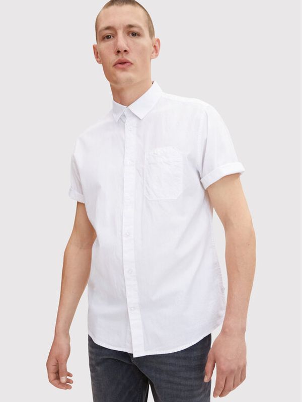 Tom Tailor Tom Tailor Риза 1031706 Бял Regular Fit