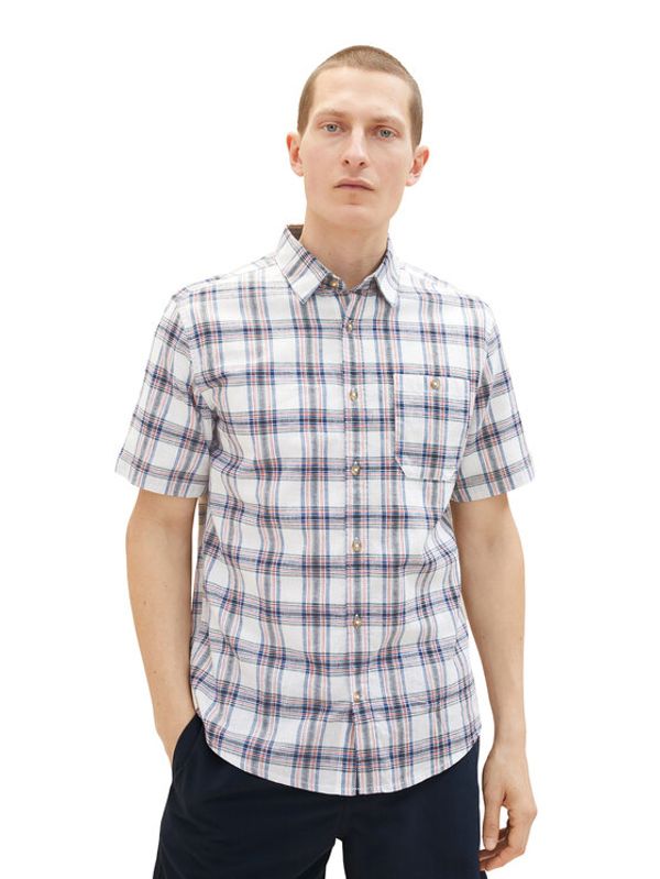 Tom Tailor Tom Tailor Риза 1034902 Бял Regular Fit