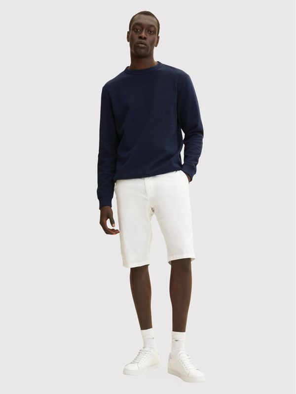 Tom Tailor Tom Tailor Шорти от плат 1031444 Бял Regular Fit