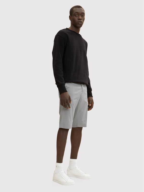 Tom Tailor Tom Tailor Шорти от плат 1031444 Сив Regular Fit