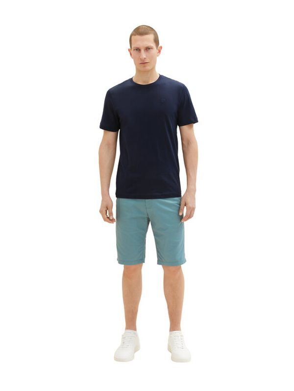 Tom Tailor Tom Tailor Шорти от плат 1035037 Зелен Slim Fit