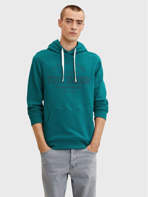 Tom Tailor Tom Tailor Суитшърт 1032914 Зелен Regular Fit