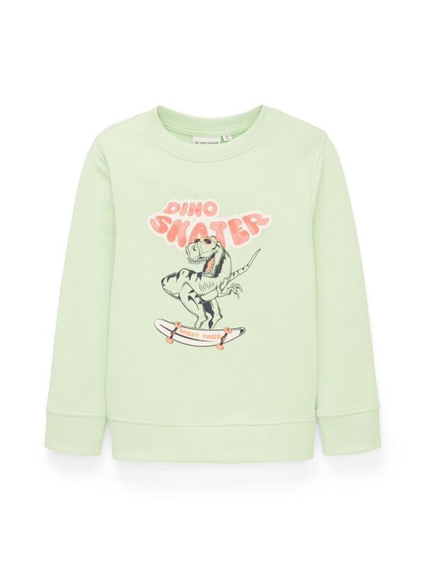 Tom Tailor Tom Tailor Суитшърт 1035089 Зелен