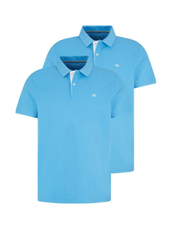 Tom Tailor Tom Tailor Тениска с яка и копчета 1031006 Син