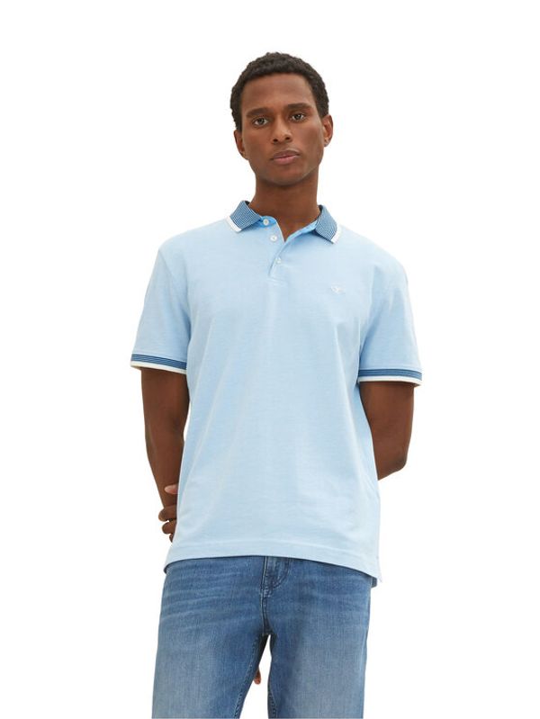 Tom Tailor Tom Tailor Тениска с яка и копчета 1035900 Син