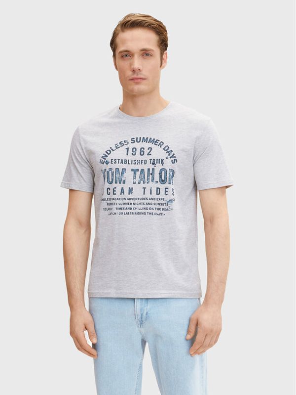 Tom Tailor Tom Tailor Тишърт 1031567 Сив Regular Fit