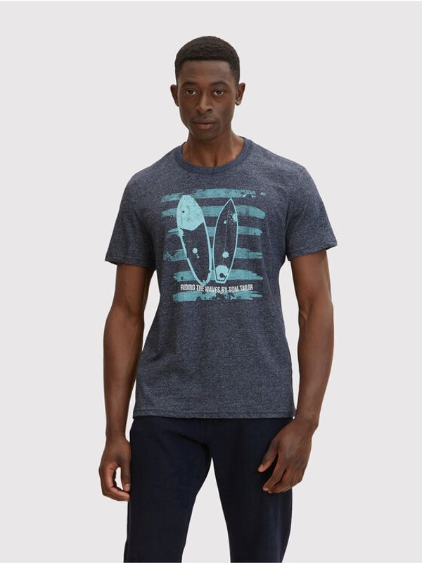 Tom Tailor Tom Tailor Тишърт 1031577 Тъмносин Regular Fit