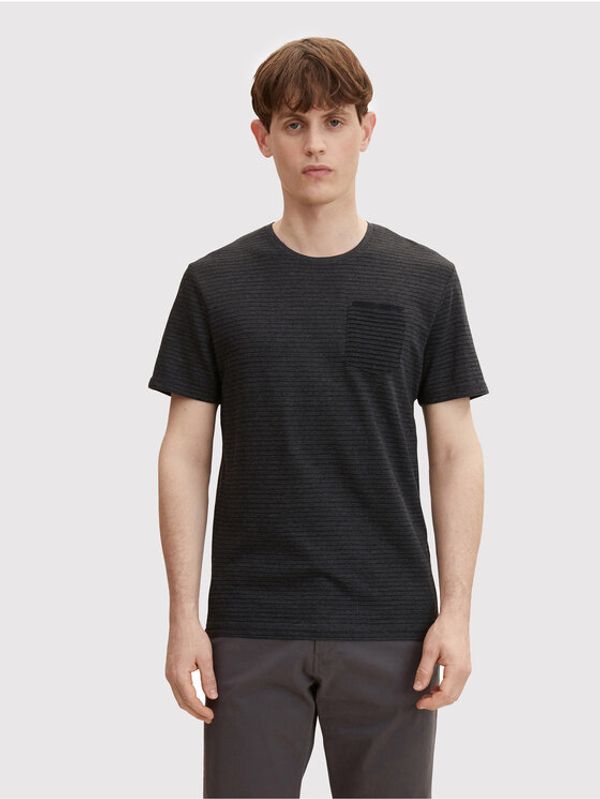 Tom Tailor Tom Tailor Тишърт 1031593 Черен Regular Fit