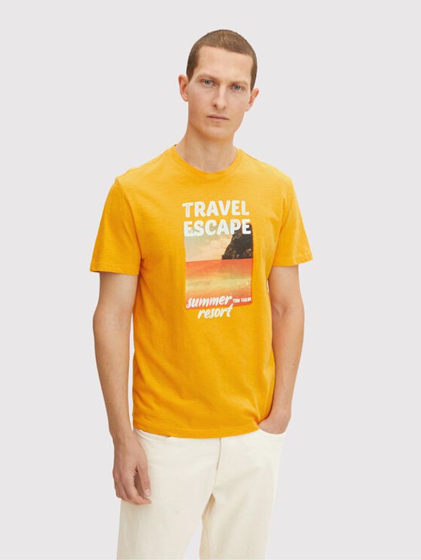 Tom Tailor Tom Tailor Тишърт 1031626 Жълт Regular Fit