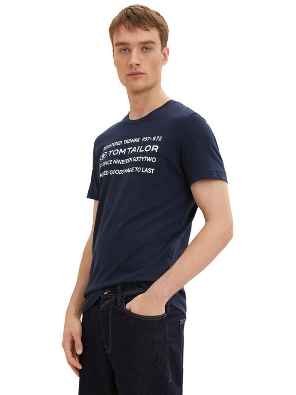 Tom Tailor Tom Tailor Тишърт 1034398 Тъмносин Regular Fit