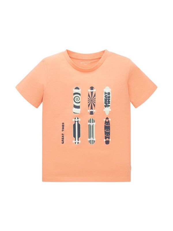 Tom Tailor Tom Tailor Тишърт 1035081 Оранжев Regular Fit