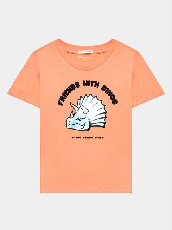 Tom Tailor Tom Tailor Тишърт 1035086 Оранжев Regular Fit