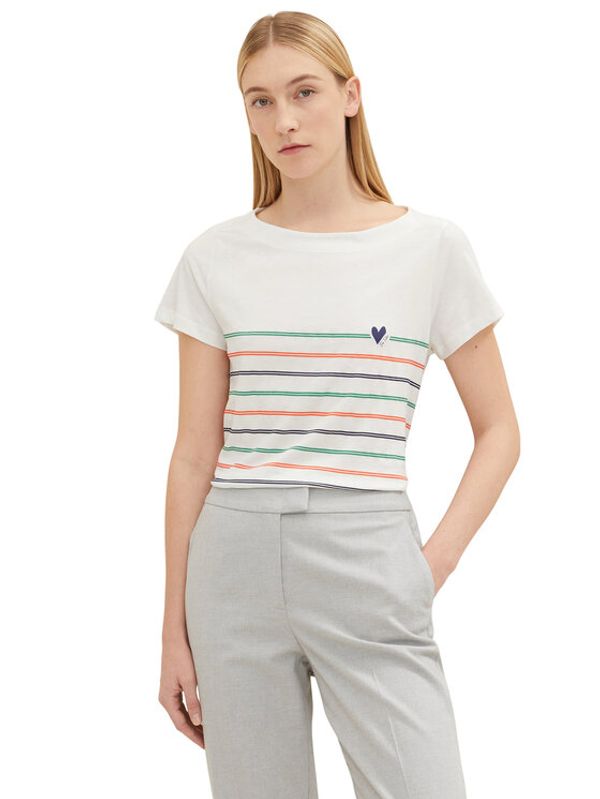 Tom Tailor Tom Tailor Тишърт 1035381 Бял