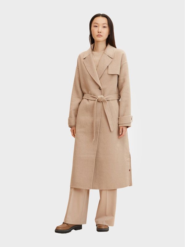 Tom Tailor Tom Tailor Вълнено палто 1032464 Бежов Regular Fit