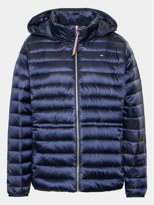 Tommy Hilfiger Curve Tommy Hilfiger Curve Пухено яке WW0WW38337 Тъмносин Regular Fit