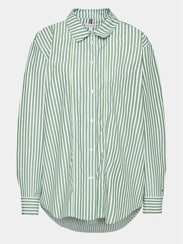 Tommy Hilfiger Curve Tommy Hilfiger Curve Риза WW0WW39227 Зелен Relaxed Fit