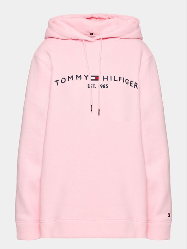 Tommy Hilfiger Curve Tommy Hilfiger Curve Суитшърт Essential WW0WW29155 Розов Regular Fit