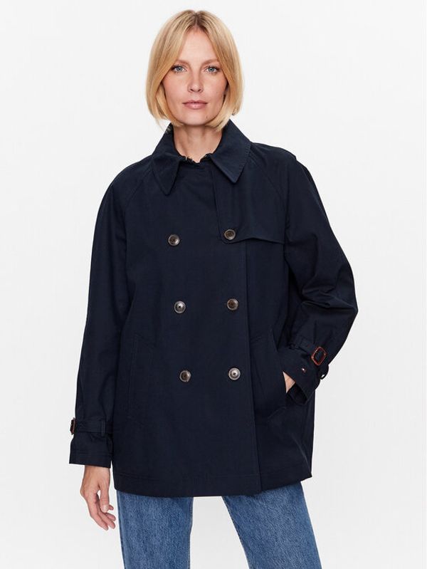 Tommy Hilfiger Tailored Tommy Hilfiger Преходно палто WW0WW38943 Тъмносин Regular Fit
