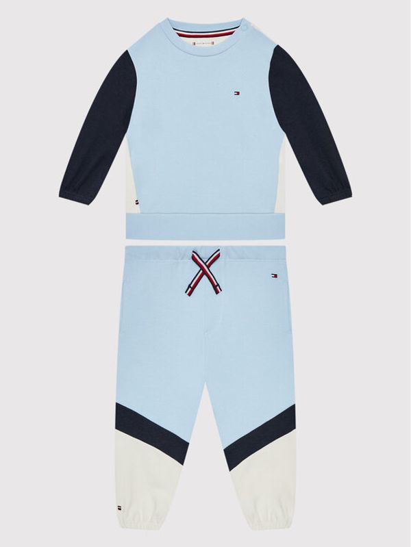 Tommy Hilfiger Tommy Hilfiger Анцуг Baby Colorblock KN0KN01478 Син Regular Fit