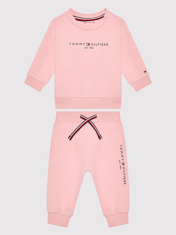 Tommy Hilfiger Tommy Hilfiger Анцуг Baby Essential KN0KN01357 Розов Regular Fit
