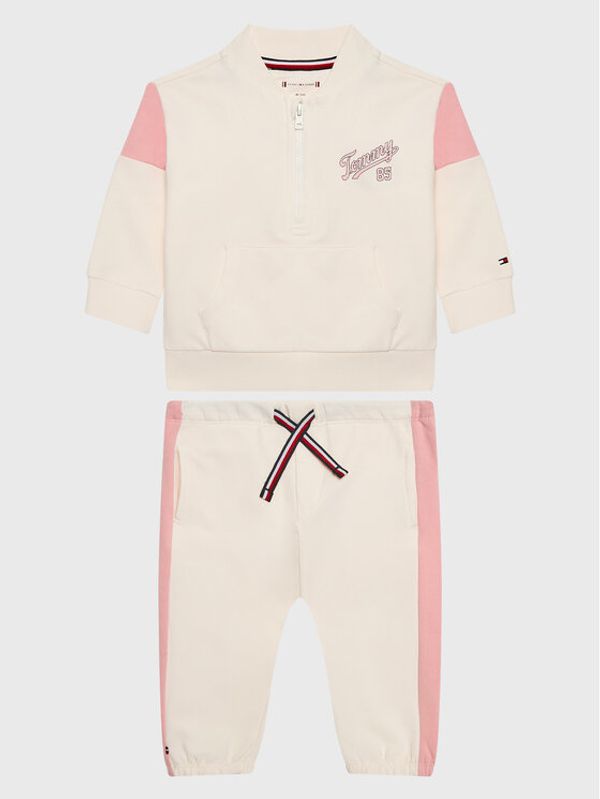 Tommy Hilfiger Tommy Hilfiger Анцуг Colorblock KN0KN01556 Бял Regular Fit