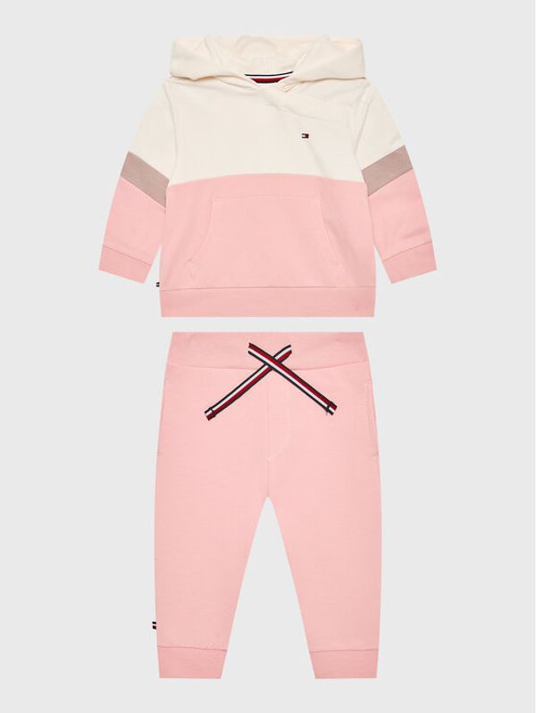 Tommy Hilfiger Tommy Hilfiger Анцуг Colorblock KN0KN01558 Розов Regular Fit