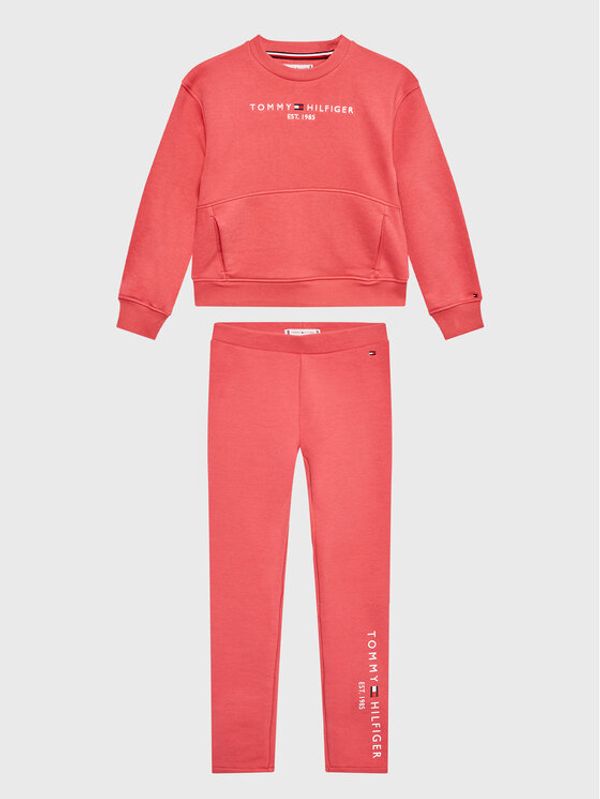 Tommy Hilfiger Tommy Hilfiger Анцуг Essential KG0KG07042 M Розов Regular Fit