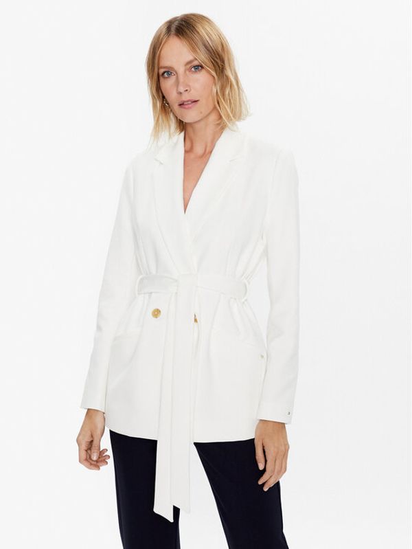 Tommy Hilfiger Tommy Hilfiger Блейзър WW0WW36923 Бял Relaxed Fit