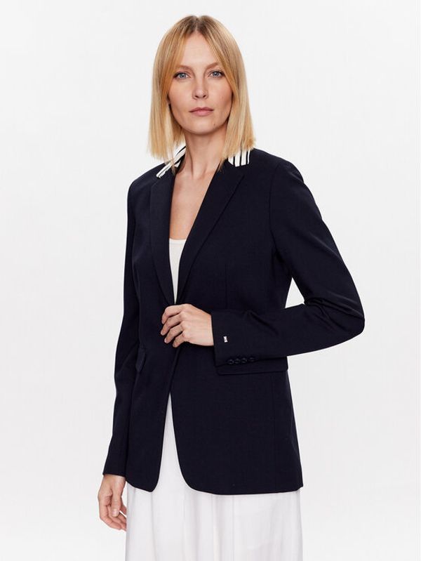 Tommy Hilfiger Tommy Hilfiger Блейзър WW0WW38607 Тъмносин Slim Fit
