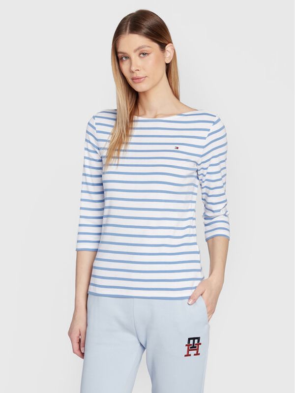 Tommy Hilfiger Tommy Hilfiger Блуза Boat WW0WW27724 Бял Slim Fit