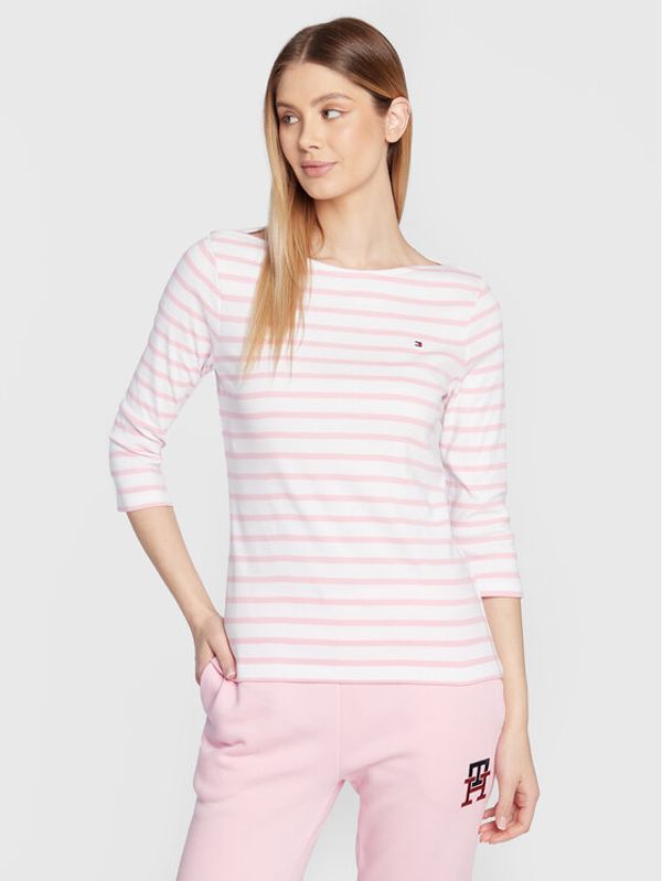 Tommy Hilfiger Tommy Hilfiger Блуза Boat WW0WW27724 Розов Slim Fit