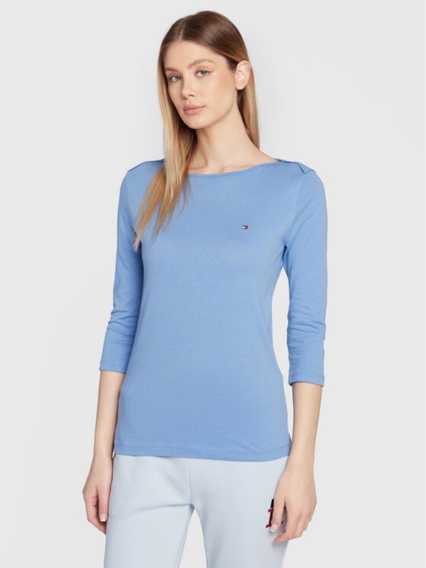 Tommy Hilfiger Tommy Hilfiger Блуза Boat WW0WW31669 Син Slim Fit
