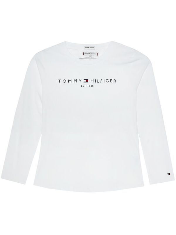 Tommy Hilfiger Tommy Hilfiger Блуза Essential Tee KG0KG05247 D Бял Regular Fit