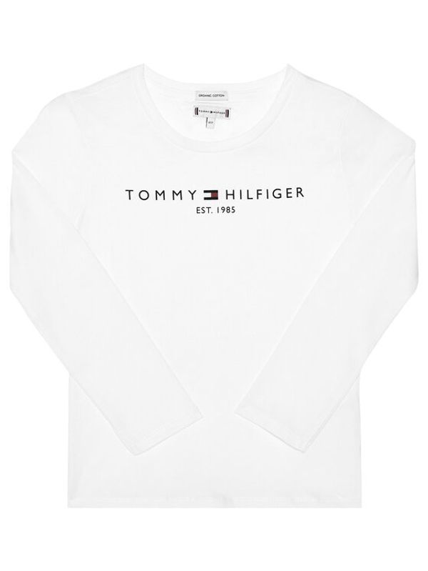 Tommy Hilfiger Tommy Hilfiger Блуза Essential Tee KG0KG05247 M Бял Regular Fit