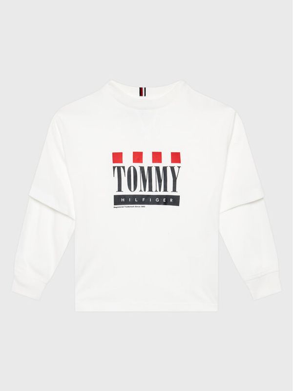 Tommy Hilfiger Tommy Hilfiger Блуза KB0KB07793 M Бял Regular Fit