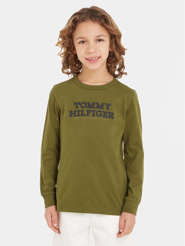 Tommy Hilfiger Tommy Hilfiger Блуза KB0KB08554 Зелен Regular Fit