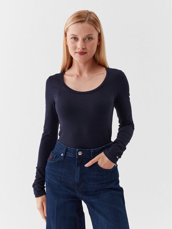 Tommy Hilfiger Tommy Hilfiger Блуза Modern WW0WW39147 Тъмносин Slim Fit
