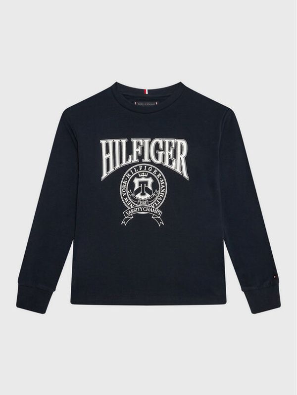 Tommy Hilfiger Tommy Hilfiger Блуза Varsity KB0KB08024 D Тъмносин Regular Fit