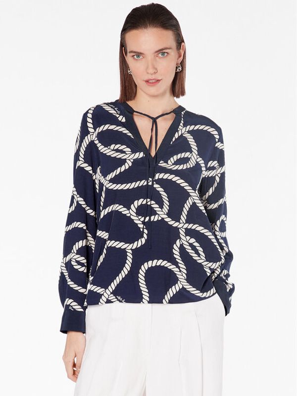 Tommy Hilfiger Tommy Hilfiger Блуза WW0WW38006 Тъмносин Regular Fit