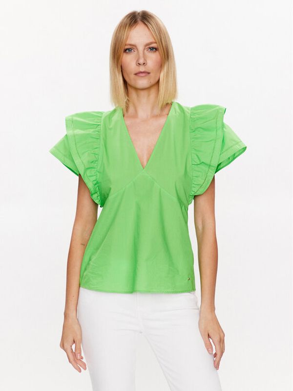 Tommy Hilfiger Tommy Hilfiger Блуза WW0WW38739 Зелен Relaxed Fit