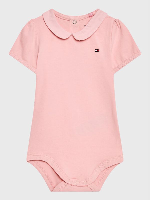 Tommy Hilfiger Tommy Hilfiger Боди Baby KN0KN01576 Розов Regular Fit